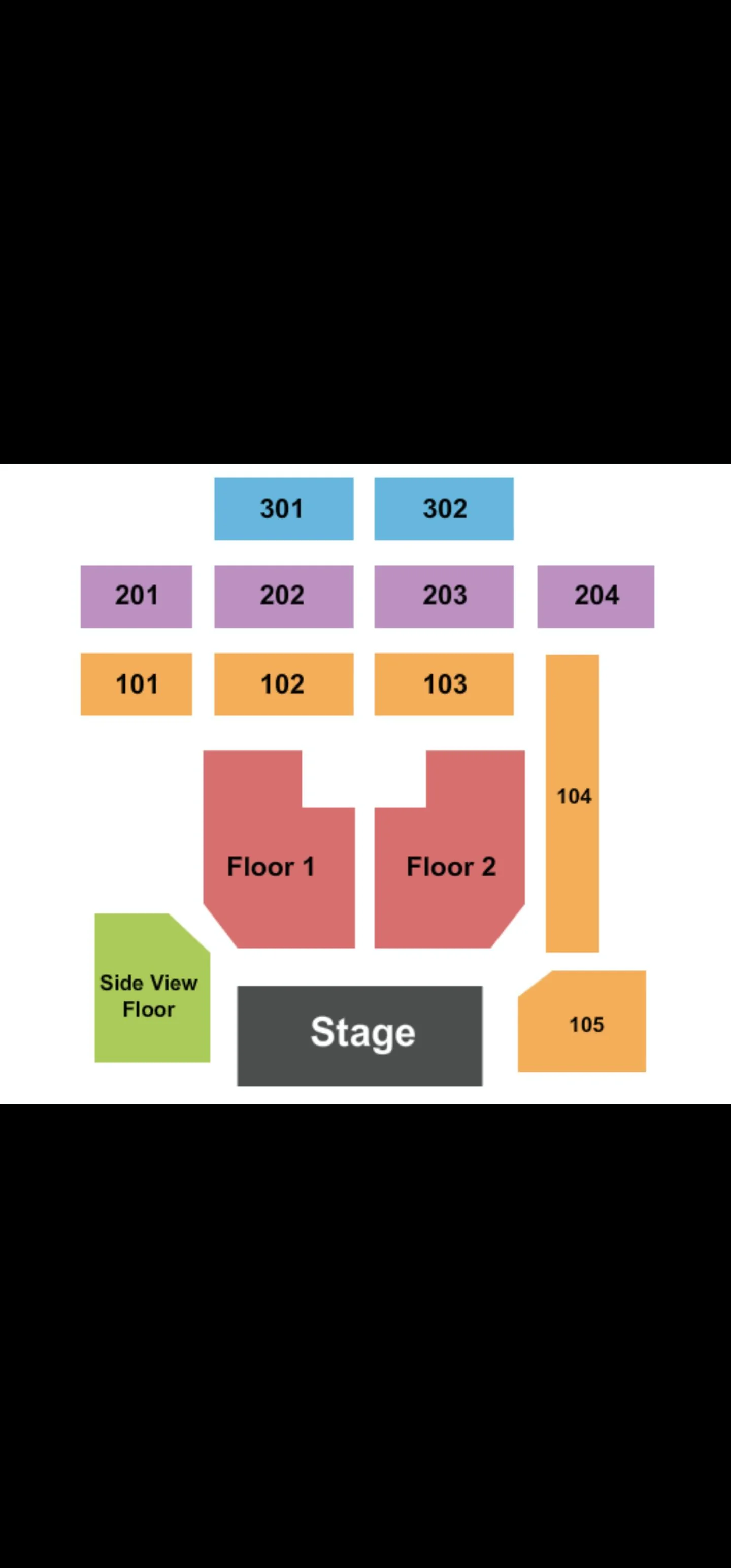 Comedy show seats
