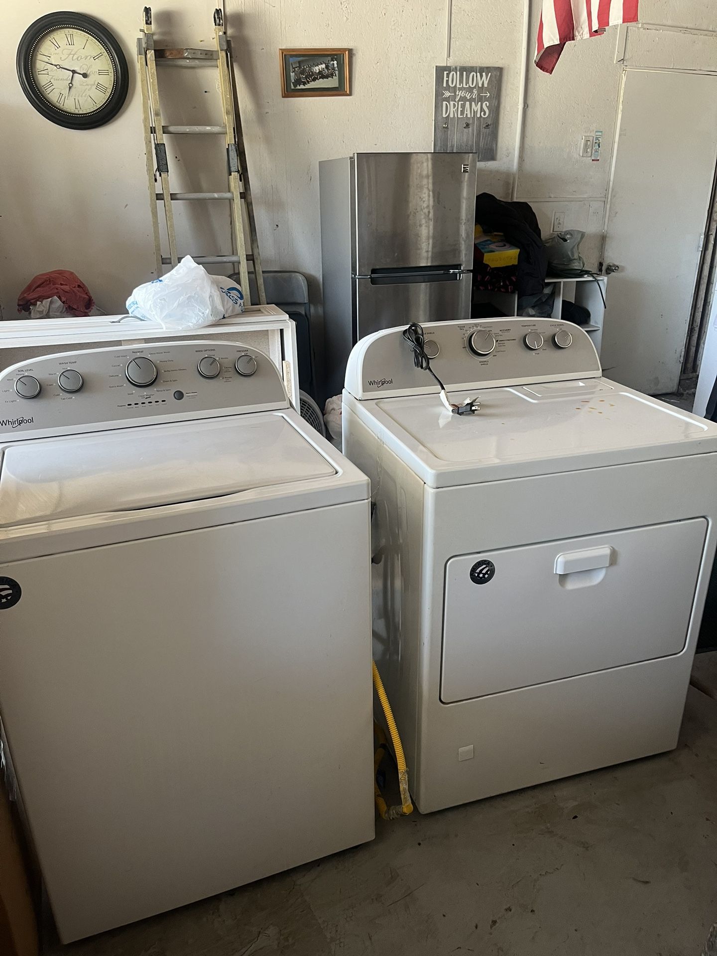 Whirlpool washer and dryer
