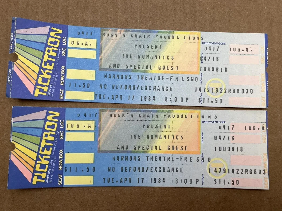 Concert tickets pair