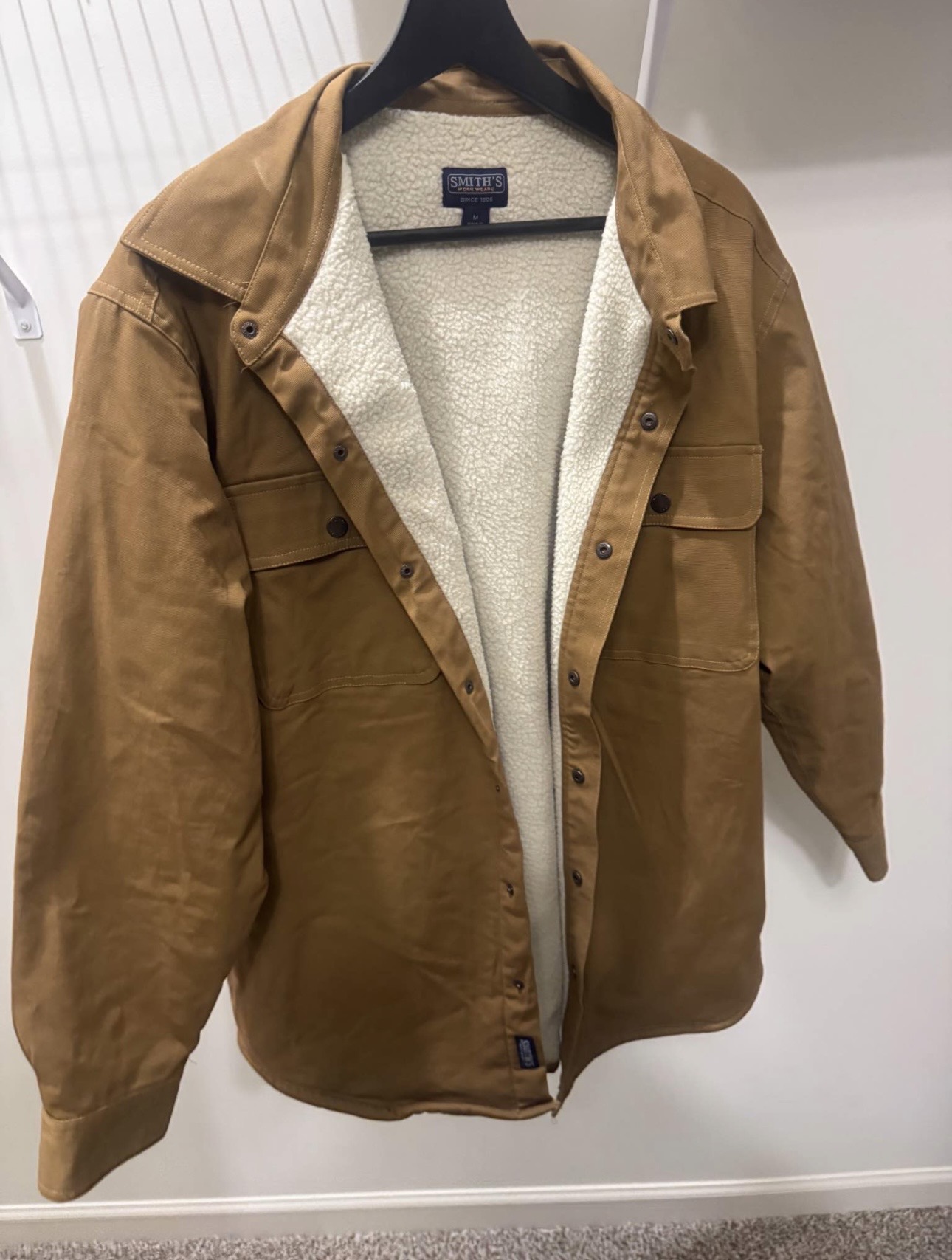 New Smith's Sherpa Canvas Jacket – Warm Winter Work Coat